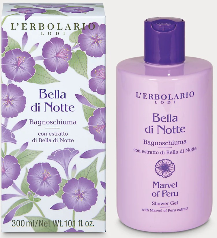 Bella di Notte Bagnoschiuma Donna Senza Siliconi e Parabeni 300ml - L'ERBOLARIO